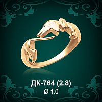 Кольцо "Собака, Такса" ДК-764 восковка