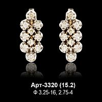 Серьги Арт-3320 восковка