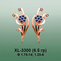 Серьги XL-3300 опока