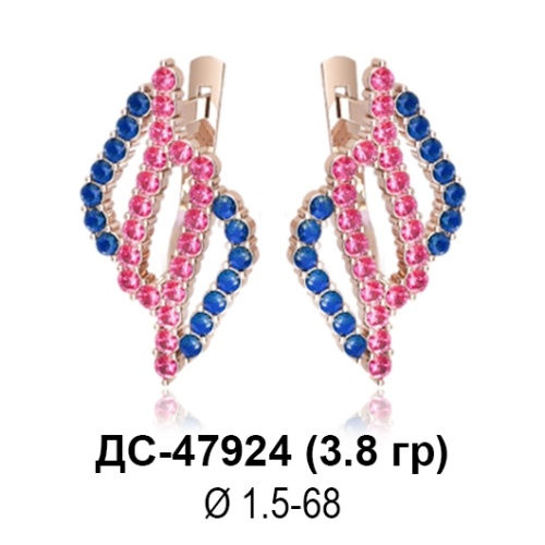 Серьги ДС-47924 восковка Серьги ДС-47924 восковка