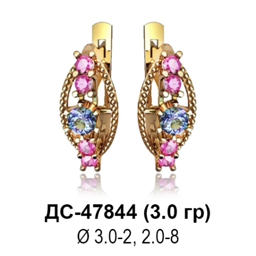 Серьги ДС-47844 восковка Серьги ДС-47844 восковка
