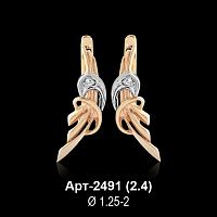 Серьги Арт-2491 восковка