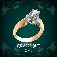 Кольцо "Одинарка" ДК-5228 восковка