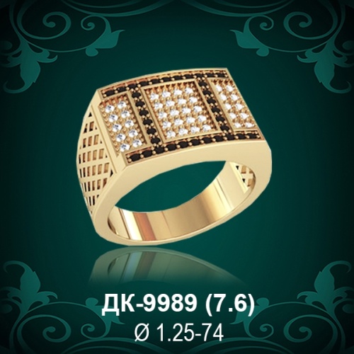 Мужской перстень ДК-9989 восковка