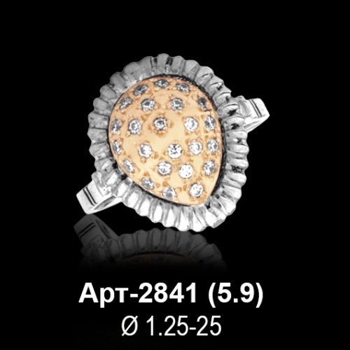 Кольцо Арт-2841 восковка