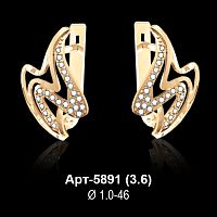 Серьги Арт-5891 восковка