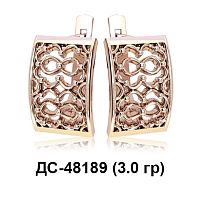 Серьги ДС-48189 восковка