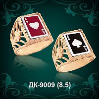 Мужской перстень "Карты" ДК-9009 восковка