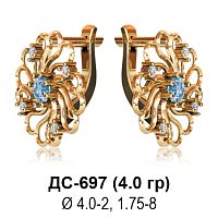 Серьги ДС-697 восковка