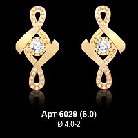 Серьги Арт-6029 восковка