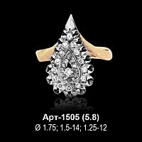 Кольцо Арт-1505 восковка
