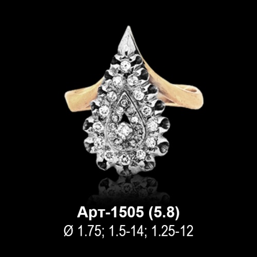 Кольцо Арт-1505 восковка