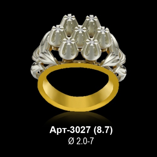 Кольцо Арт-3027 восковка Кольцо Арт-3027 восковка