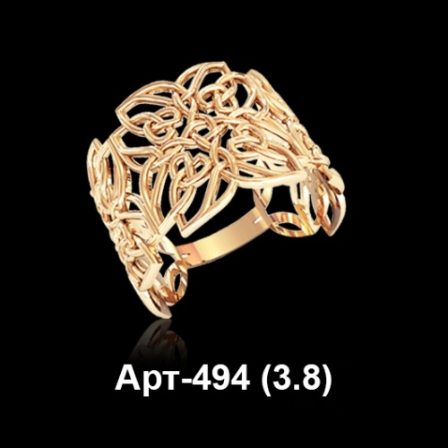 Кольцо Арт-494 восковка
