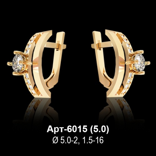 Серьги Арт-6015 восковка