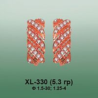 Серьги XL-330 опока