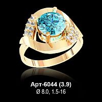 Кольцо Арт-6044 восковка