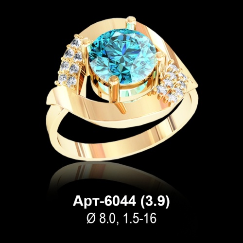 Кольцо Арт-6044 восковка Кольцо Арт-6044 восковка