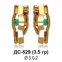 Серьги ДС-529 восковка