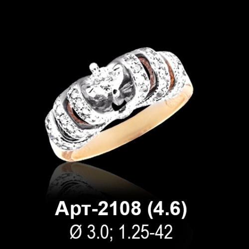 Кольцо Арт-2108 восковка