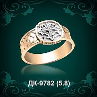 Мужской перстень " С Крестом" ДК-9782 восковка