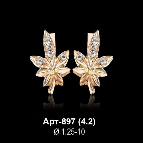 Серьги Арт-897 восковка