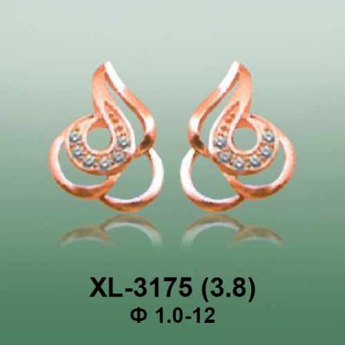Серьги XL-3175 опока