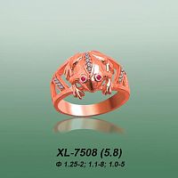 Кольцо "Лягушка" XL-7508 опока