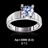 Кольцо Арт-5898 восковка
