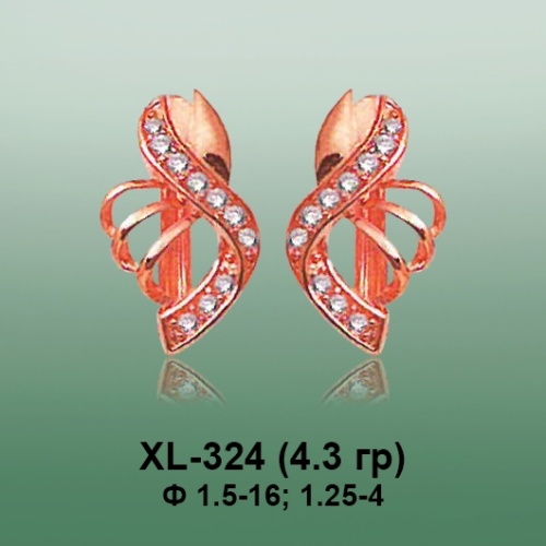 Серьги XL-324 опока