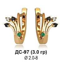 Серьги ДС-97 восковка