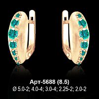 Серьги Арт-5688 восковка