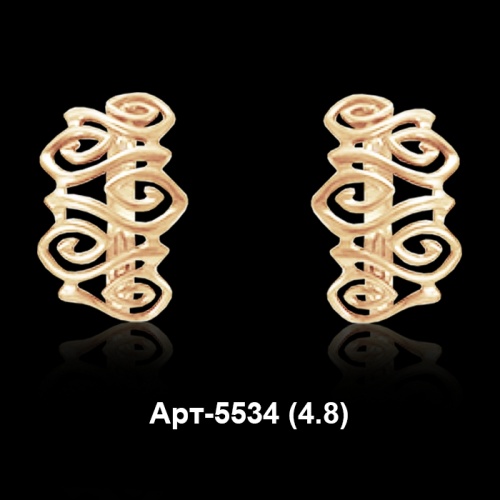 Серьги Арт-5534 восковка