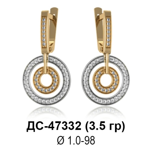 Серьги ДС-47332 восковка Серьги ДС-47332 восковка