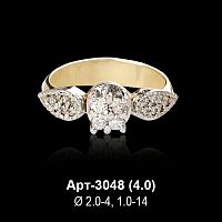 Кольцо Арт-3048 восковка