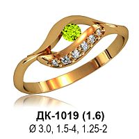 Кольцо ДК-1019 восковка
