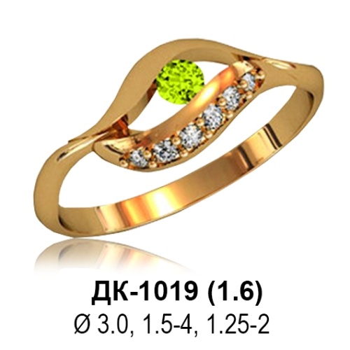 Кольцо ДК-1019 восковка