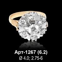 Кольцо Арт-1267 восковка