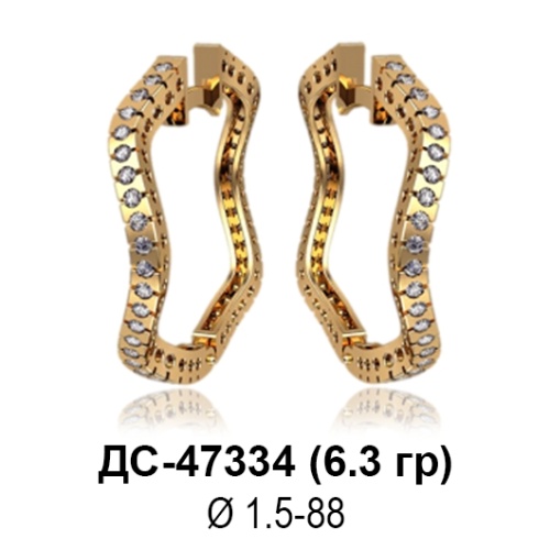 Серьги ДС-47334 восковка Серьги ДС-47334 восковка