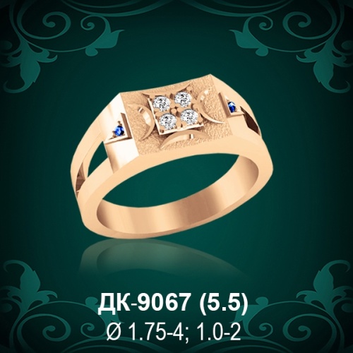 Мужской перстень ДК-9067 восковка