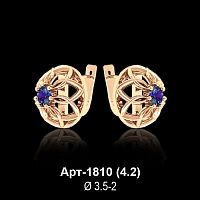 Серьги Арт-1810 восковка