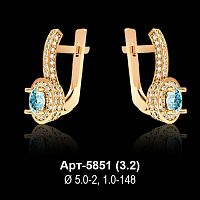 Серьги Арт-5851 восковка