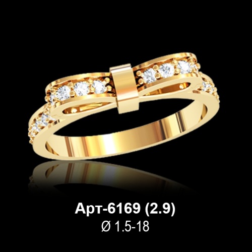 Кольцо Арт-6169 восковка