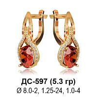 Серьги ДС-597 восковка