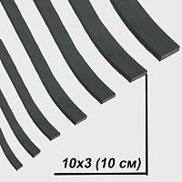 FIXTOM 53516 Каучук плоский 10х3 мм - 10 см