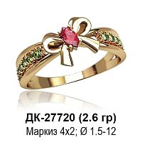 Кольцо "Бантик" ДК-27720 восковка