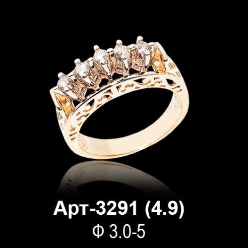 Кольцо Арт-3291 восковка
