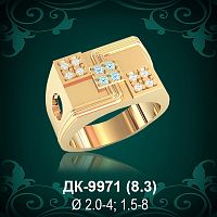 Мужской перстень ДК-9971 восковка