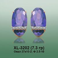 Серьги XL-3202 опока