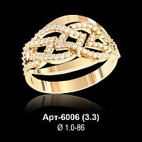 Кольцо Арт-6006 восковка